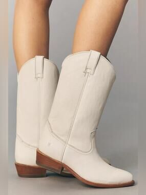 Frye Billy Pull-On Western Boots Naked Cow